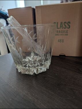 Princess House Heritage Ice Bucket Vintage Lead Crystal 488
